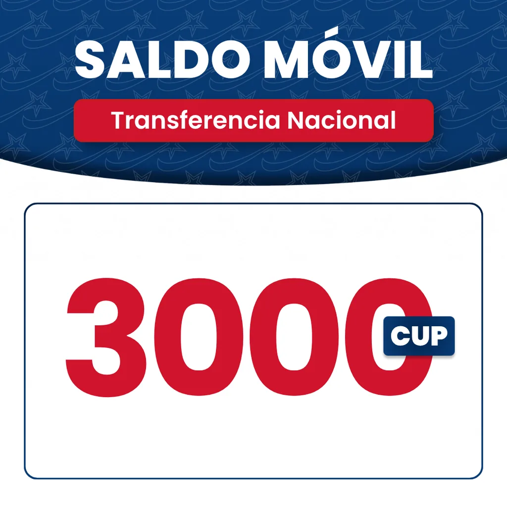 Saldo Móvil - 3000CUP