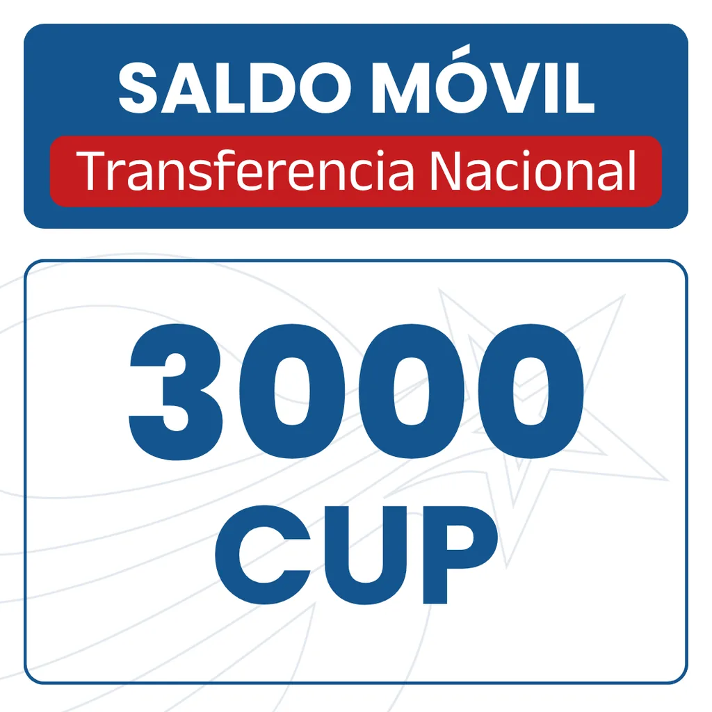 Saldo Móvil - 3000CUP
