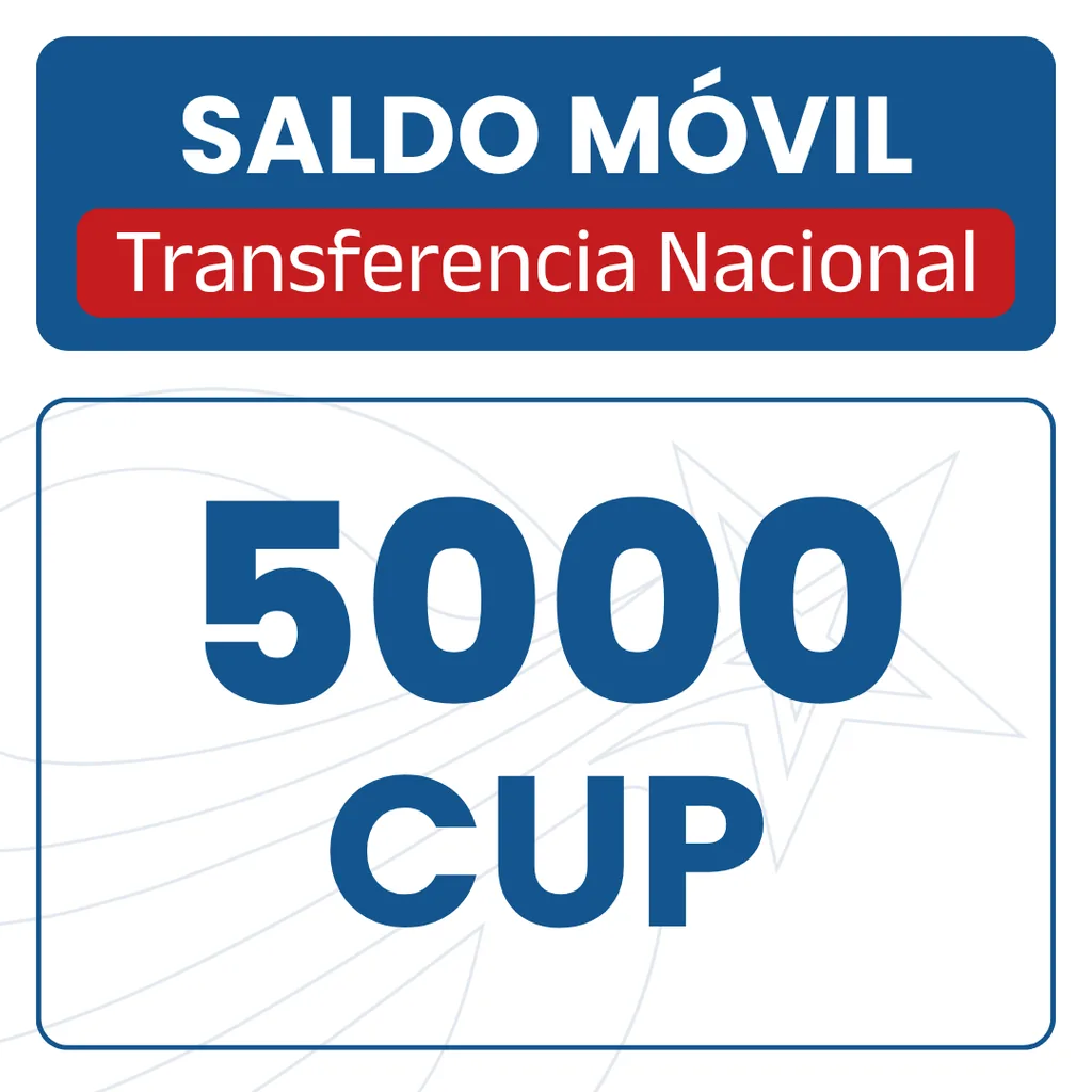 Saldo Móvil - 5000CUP