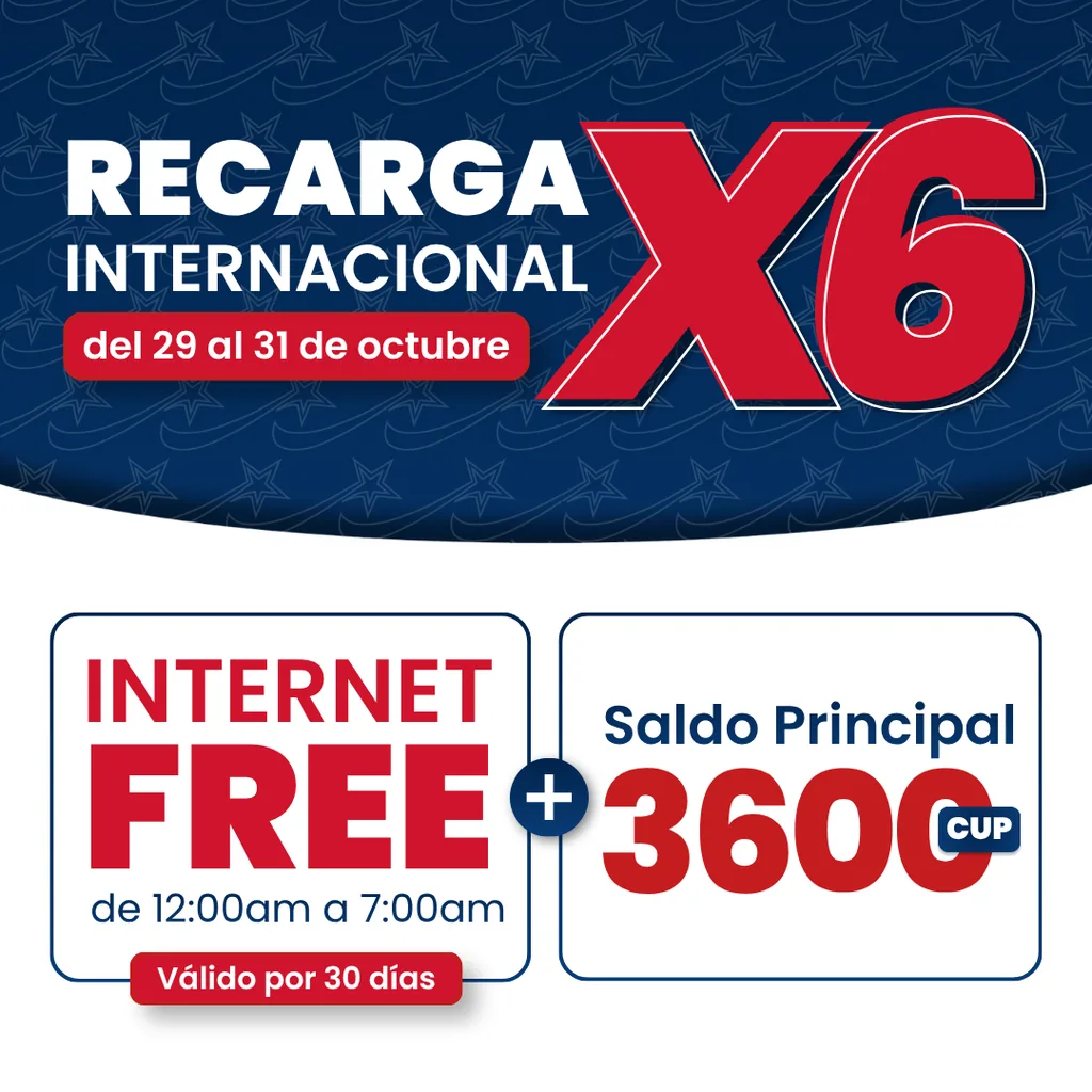 Recarga Internacional - 600CUP