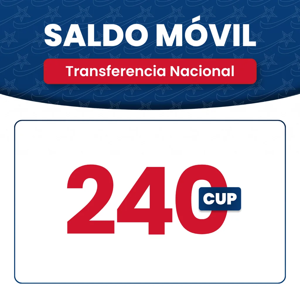 Saldo Móvil - 240CUP